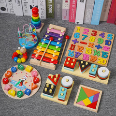 Childhood Learning Wooden Colorful Blocks